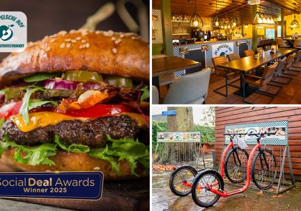 Kickbike + warme drank + lunch bij De Appelsche Hof