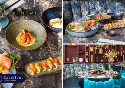 High sushi (1,5 uur) + pokÃ©bowl + evt. glas bubbels bij Restaurant Konomi