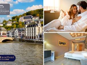 Overnachting voor 2 + ontbijt + late check-out in Bouillon in de Ardennen