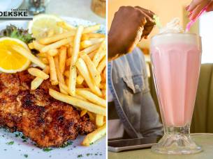Schotel + grote milkshake naar keuze
