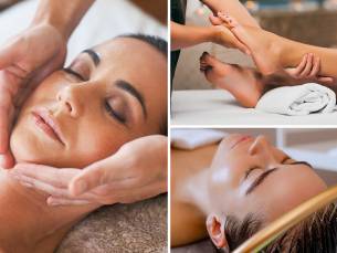 Voetmassage (30 min), headspa (60 min) of Japanse gezichtsmassage (60 min)