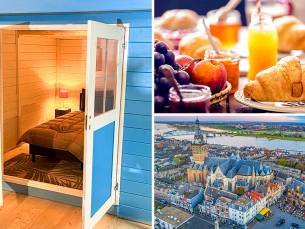 Overnachting voor 2 + ontbijt in Ledeacker