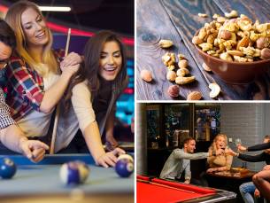 1 uur poolen + borrelmix bij PoolcafÃ© The Bridge