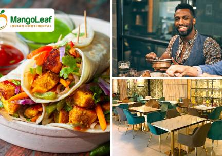 Lunchgerecht + warme drank of proeverijlunch of -diner naar keuze bij Mango Leaf