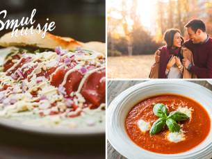 Wandelarrangement of lunchgerecht