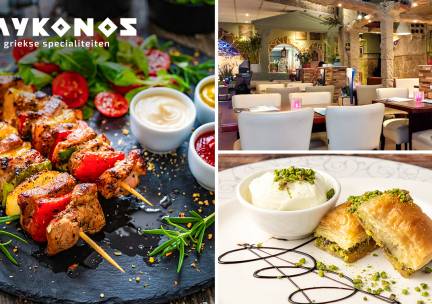 3-gangendiner bij Mykonos in hartje Utrecht