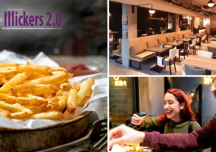Friettafel incl. snacks bij Mickers 2.0