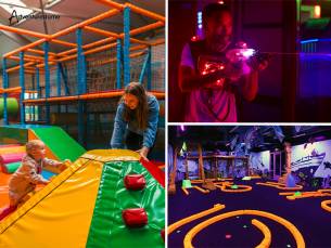 Entree Kidsplay, Glowgolf of Lasergamen bij Adventuredome
