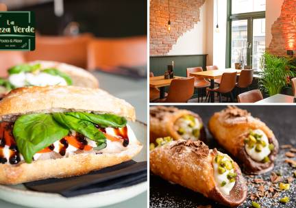 2-gangen keuzelunch bij La Piazza Verde in hartje Delft