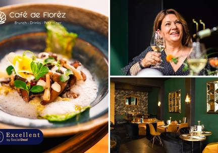 3- of 4-gangendiner van de chef bij CafÃ© de FlorÃ¨z in hartje Den Haag