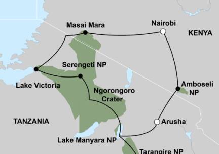 Beleef de migratie van Oost-Afrika (16 dagen) - start Nairobi