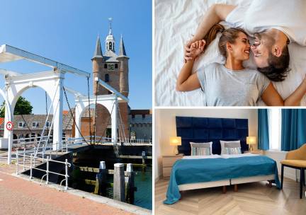Overnachting voor 2 + ontbijt + evt. diner in hartje Zierikzee