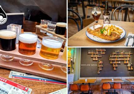 Bierproeverij + hapjes of hoofdgerecht naar keuze + biertje