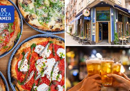 Italiaans 3-gangen keuzediner bij De Pizzakamer De Pijp