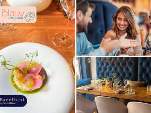 3- of 4-gangendiner van de chef bij Bij Blauw FOODBAR
