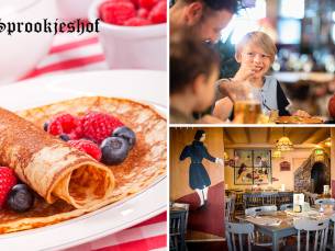 2- of 3-gangen keuzediner of -lunch bij Pannenkoekenhuis 't Sprookjeshof