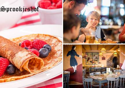 2- of 3-gangen keuzediner of -lunch bij Pannenkoekenhuis 't Sprookjeshof
