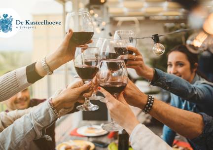 Wijnproeverij bij jou thuis + fles wijn (4, 6 of 8 personen)