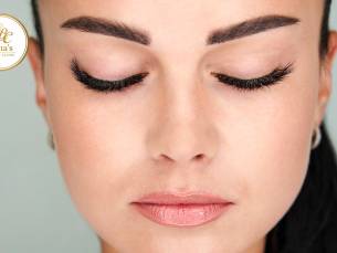 Wenkbrauw- of wimperbehandeling naar keuze