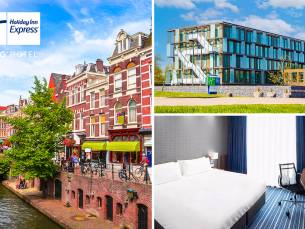 Overnachting voor 2 + ontbijt + parkeren + late check-out bij Holiday Inn Express Utrecht
