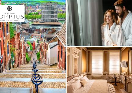 Overnachting voor 2 personen + glazen mousserende wijn in Luik