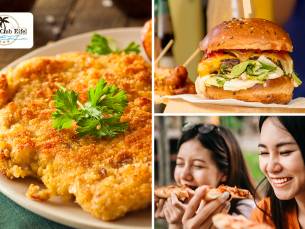 Pizza, schnitzel of hamburger naar keuze + friet aan de Rursee