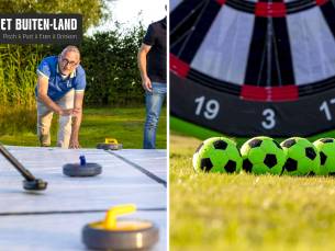 Voetbal dart of curling (60 min) + koffie of thee