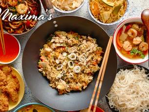 Indische rijsttafel of 3-gangendiner bij Maxima's