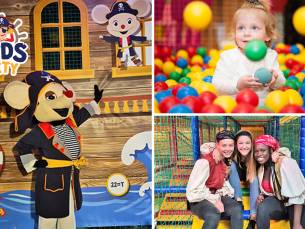 Entree voor Kids City + snackpakket + kleine piratenvlag