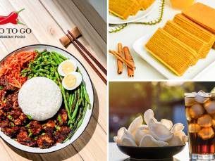 Grote rames + kroepoek + spekkoek + frisdrank naar keuze voor afhaal of dine-in