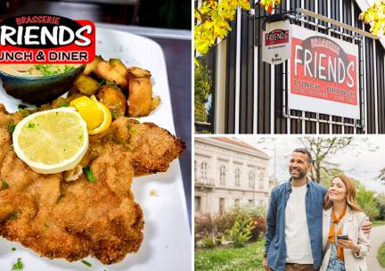 Wandelarrangement incl. koffie/thee + lekkernij + hoofdgerecht bij Brasserie Friends