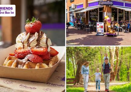 Wandelarrangement incl. warme drank + gebak/wafel + ijsje