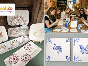 Workshop naar keuze (2 uur) + koffie/thee + lekkernij