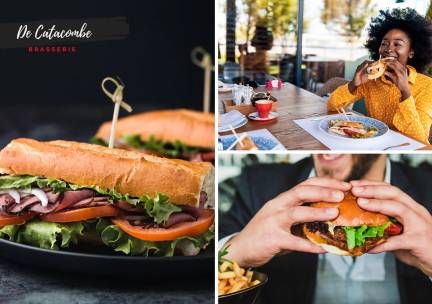 12-uurtje of 2-gangenlunch bij Brasserie de Catacombe