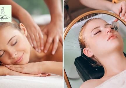 Ontspanningsmassage (60 of 75 min) of Japanese head spa (90 min)