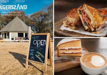 Gebak + drankje of lunch + drankje aan het strand