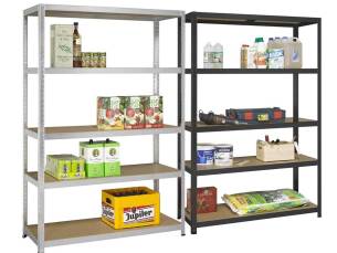 Stellingkast met 5 Planken en Metalen Frame