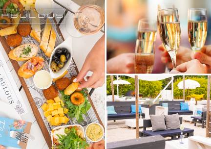 Luxe tapasplank + glas cava bij Fabulous 't Eilandje