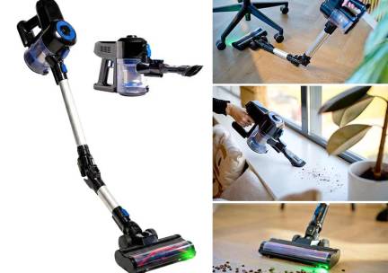 2-In-1 Draadloze Cycloon Steelstofzuiger - Met Roterende Borstel En Flexibe ...