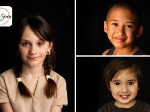 Mini-fotoshoot in headshot-stijl + 5 bewerkte foto's (20 min)