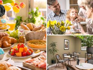 6-gangen paasontbijt of 3-gangen paaslunch inclusief drankje bij Brasserie Ãglise