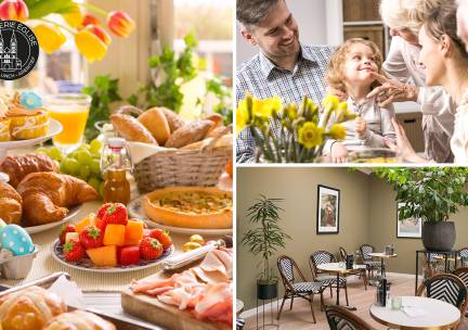 6-gangen paasontbijt of 3-gangen paaslunch inclusief drankje bij Brasserie Ãglise