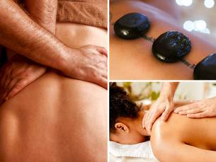 Ontspanningsmassage (50 min) of hotstonemassage (45 min)
