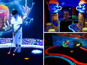 18-holes GlowGolf + evt. spiegeldoolhof