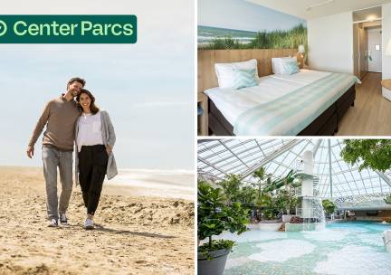 1 of 2 overnachting(en) voor 2 + ontbijt in Center Parcs Hotel Zandvoort
