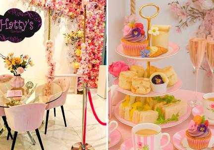 Engelse afternoon tea (1,5 uur) bij Hatty's Le Pink Petit Patisserie