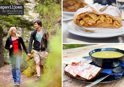 Winter-wandelarrangement incl. koffie/thee + gebak + erwtensoep bij Bospaviljoen de Woudstee