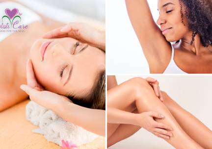 Waxbehandeling naar keuze (M/V) of gezichtsmassage of hair play-behandeling (30 min)