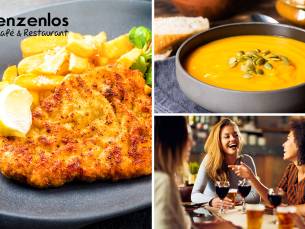 4-gangen schnitzeldiner bij Grenzenlos