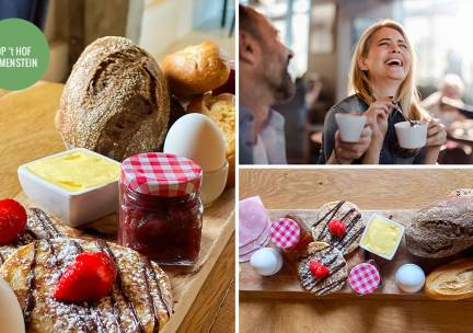 Luxe ontbijtbuffet bij Op 't Hof Olmenstein